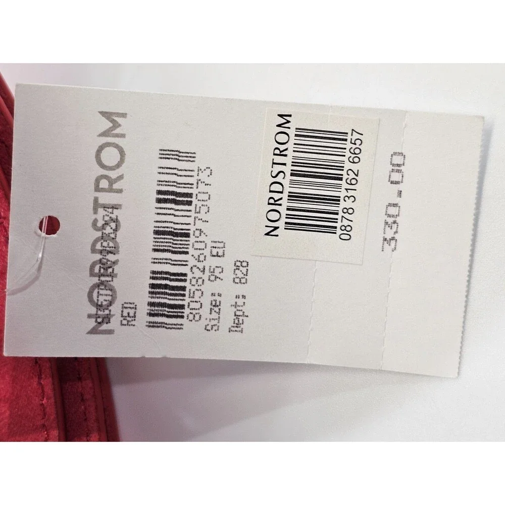 Maison Margiela Paris 95 Red Leather Buckle Belt‎ S35TP0399 NEW Quiet Luxury NWT